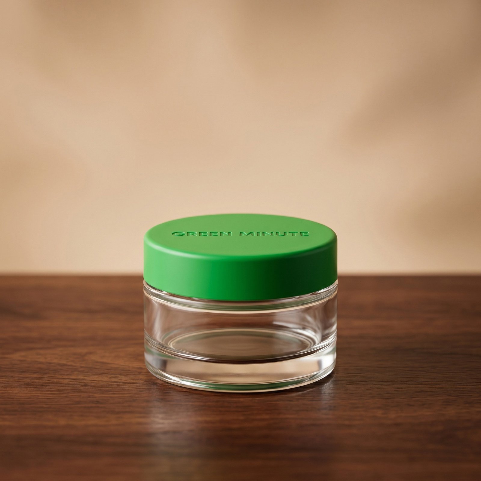Glass jar with cap
